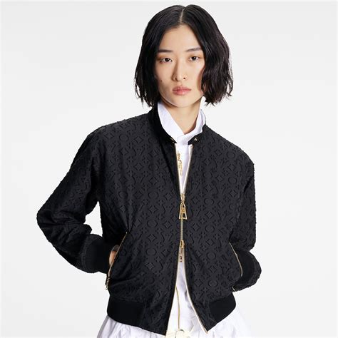 Reversible Monogram Relief Bomber Jacket 